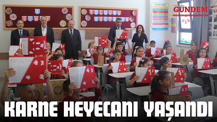 Ceritoğlu İlkokulu’nda Karne Heyecanı Yaşandı