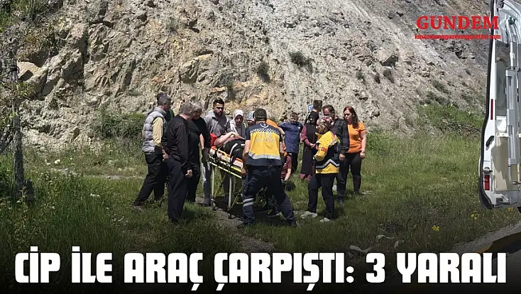 Cip İle Araç Çarpıştı: 3 Yaralı