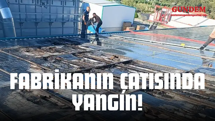 Fabrikanın Çatısında Çıkan Yangın Söndürüldü