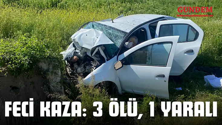 Feci Kaza: 3 Ölü, 1 Yaralı