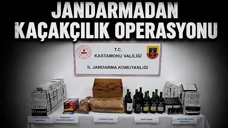 Jandarmadan Kaçakçılık Operasyonu