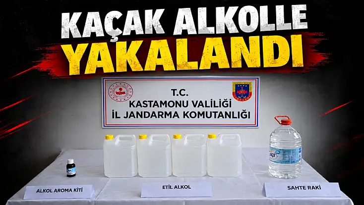 Kaçak Alkolle Yakalandı