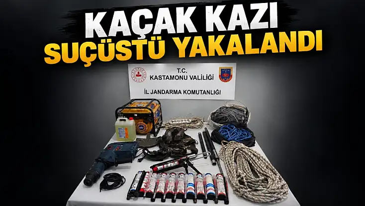 Kaçak Kazı Suçüstü Yakalandı
