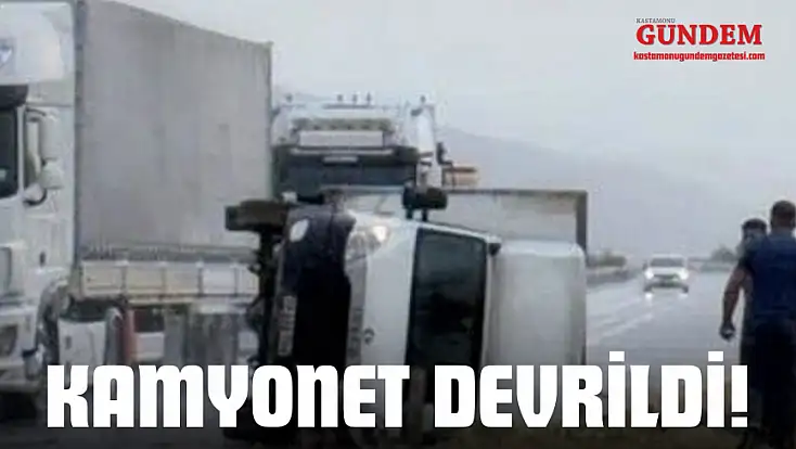 Kamyonet Devrildi!