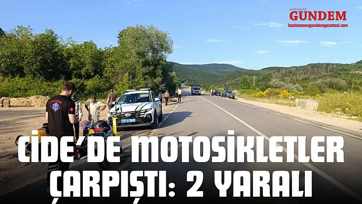 Cide’de Motosikletler Çarpıştı: 2 Yaralı