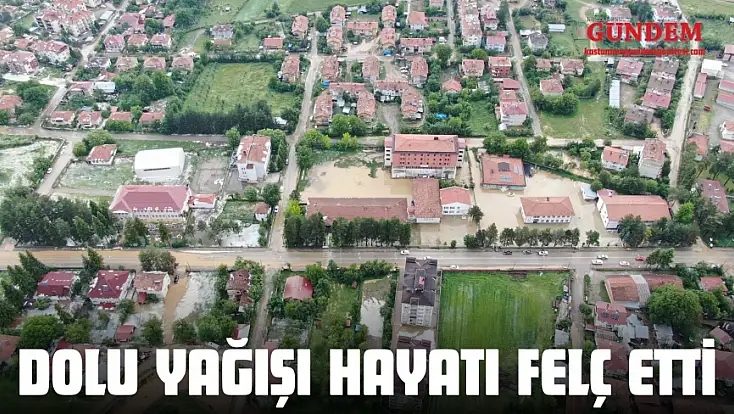 Kastamonu’da Dolu Yağışı Hayatı Felç Etti