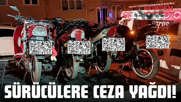 Kastamonu'da Sürücülere Ceza Yağdı!