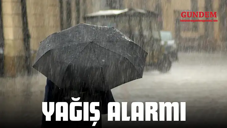 Kastamonu’da Yağış Alarmı
