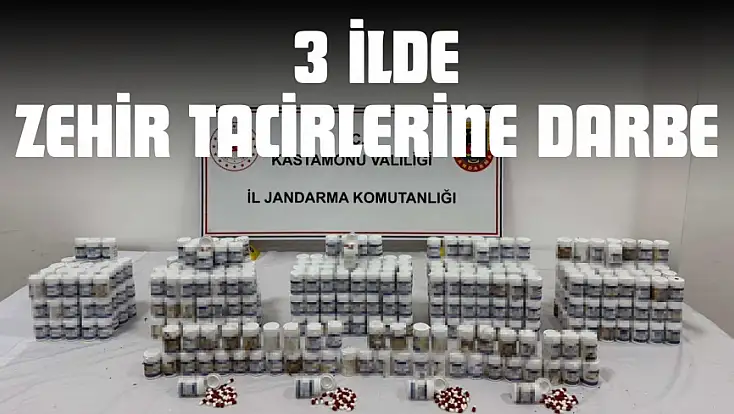 Kastamonu Merkezli 3 İlde Zehir Tacirlerine Darbe: 16 Tutuklama