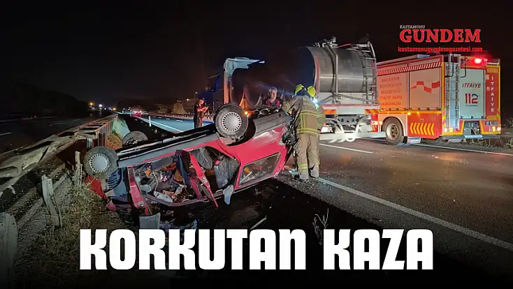 Kastamonu Plakalı Araç Kaza Yaptı, Yaralılar Var!