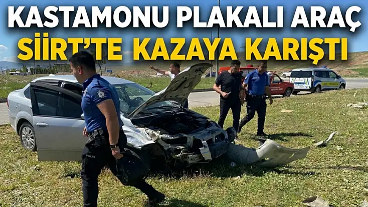 Kastamonu Plakalı Araç Siirt'te Kazaya Karıştı: 6 Yaralı