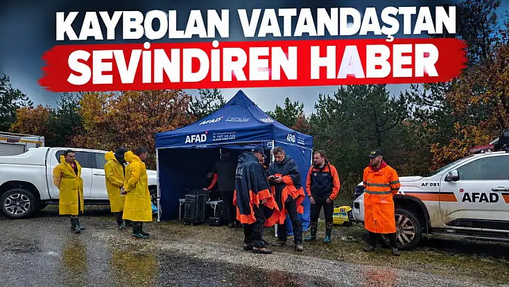 Kaybolan Vatandaştan Sevindiren Haber
