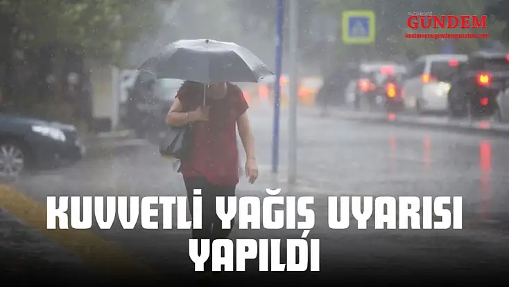 Kuvvetli Yağış Uyarısı Yapıldı
