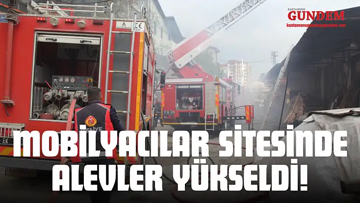 Mobilyacılar Sitesinde Alevler Yükseldi!