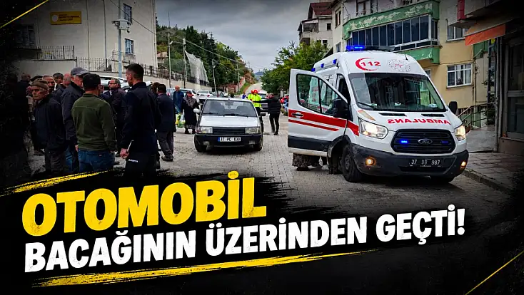 Otomobil Çarptı, Bacağının Üzerinden Geçti!