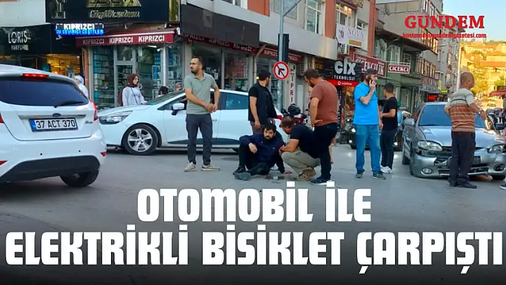 Otomobil İle Elektrikli Bisiklet Çarpıştı: 1 Yaralı