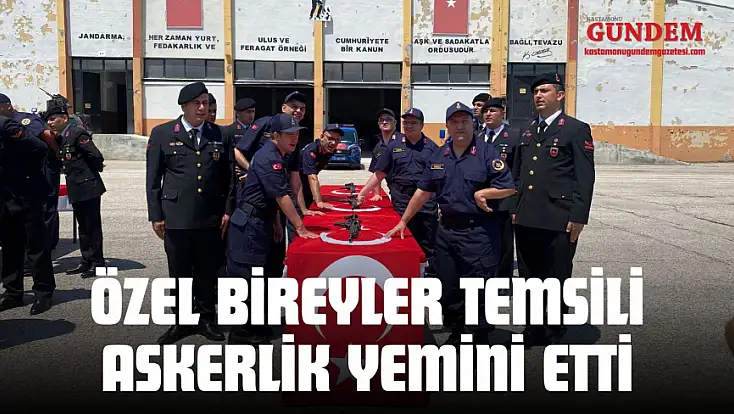 Özel Bireyler Temsili Askerlik Yemini Etti