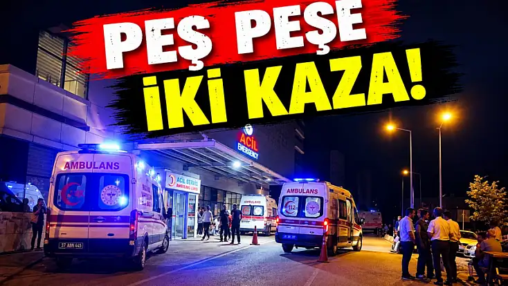 Peş Peşe İki Kaza!