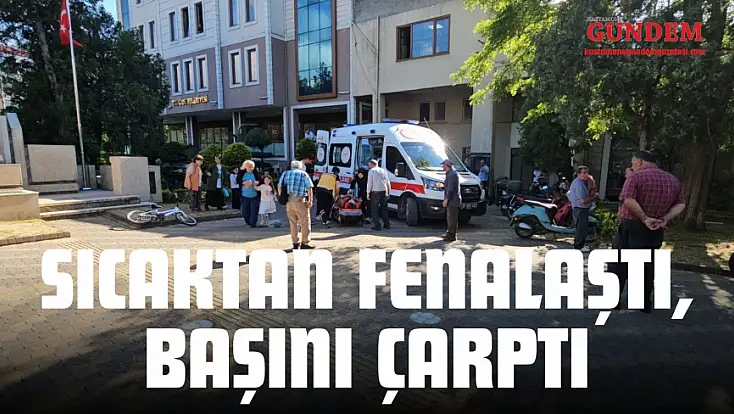 Sıcaktan Fenalaştı, Başını Çarptı