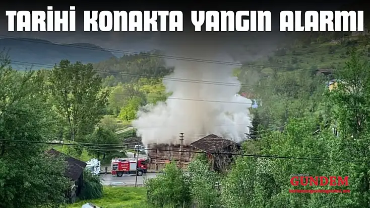 Tarihi Konakta Yangın Alarmı