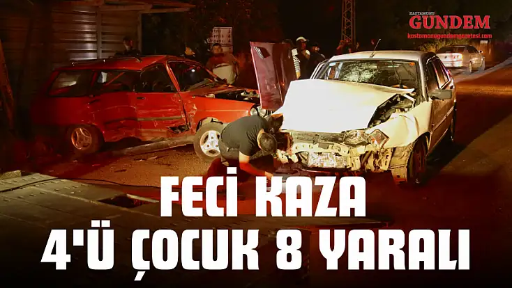 Taşköprü’de Feci Kaza: 4'ü Çocuk 8 Yaralı
