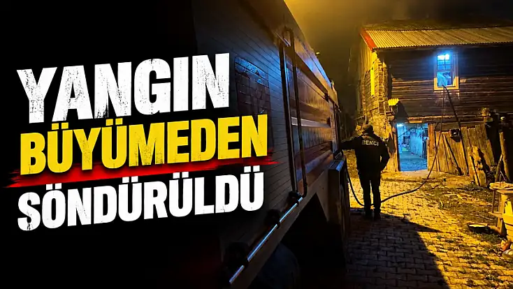 Yangın Büyümeden Söndürüldü