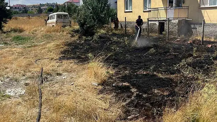 Bolu'da 2 köy ve 1 mahallede ot yangını