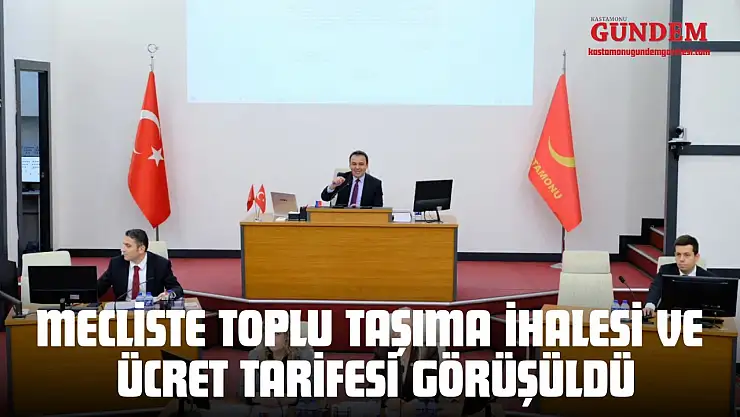 Mecliste Toplu Taşıma İhalesi Ve Ücret Tarifesi Görüşüldü