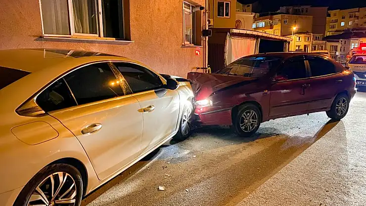 Polisten kaçarken kaza yaptı