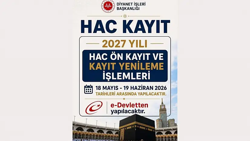 2027 Yılı Hac Ön Kayıt Tarihleri Açıklandı