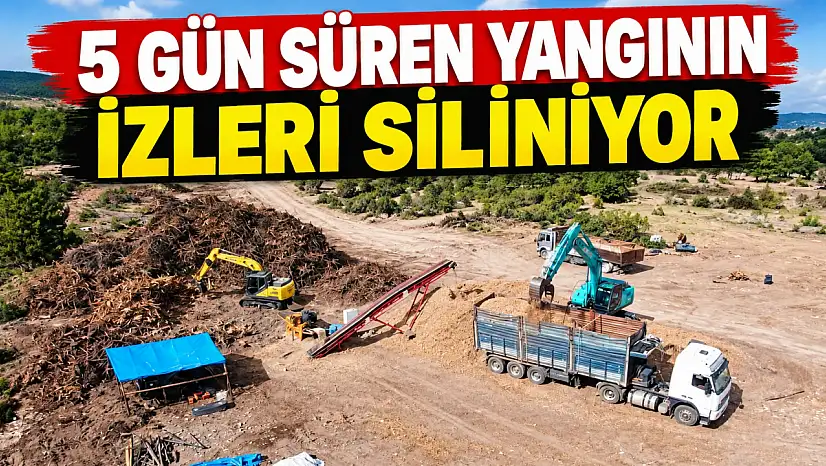 5 Gün Süren Yangının İzleri Siliniyor