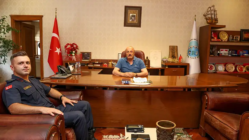 Başkanı Arslan, Yeni İlçe Jandarma Komutanı Asar'ı Ağırladı