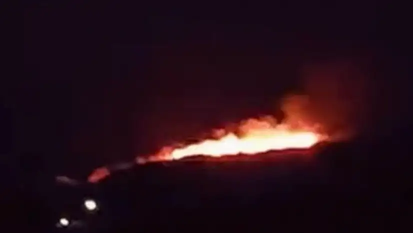 Çankırı'da tarla yangını