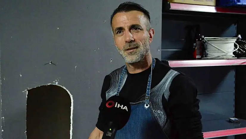 Duvar boşluğunda 3 gün mahsur kalan kediyi iş yeri sahibi kurtardı