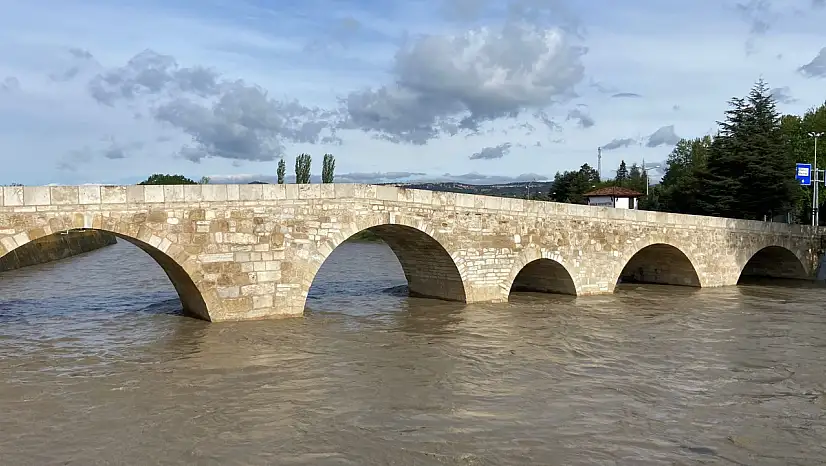 Gökırmak'ta Su Seviyesi Yükseldi