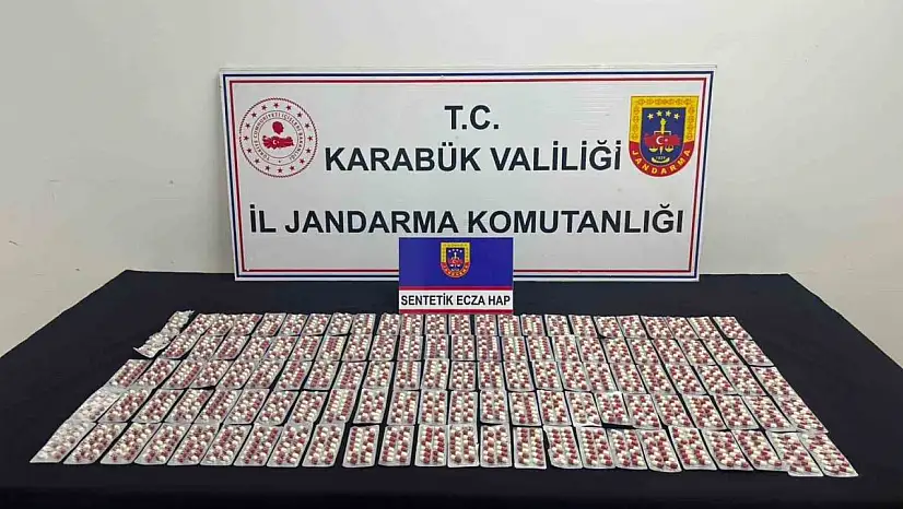 Karabük'te bin 901 sentetik ecza ele geçirildi