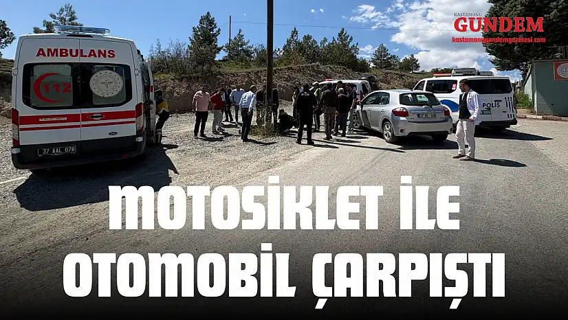 Kastamonu'da Motosiklet İle Otomobil Çarpıştı: 2 Yaralı