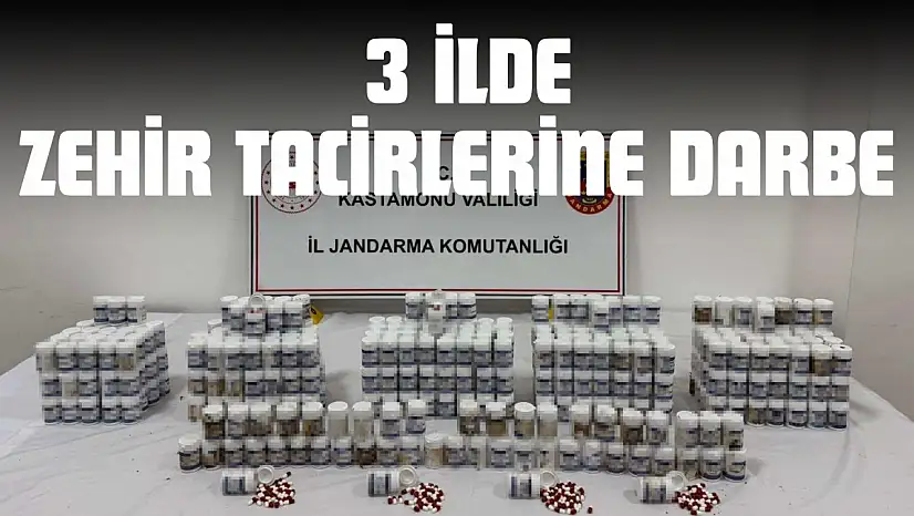Kastamonu Merkezli 3 İlde Zehir Tacirlerine Darbe: 16 Tutuklama