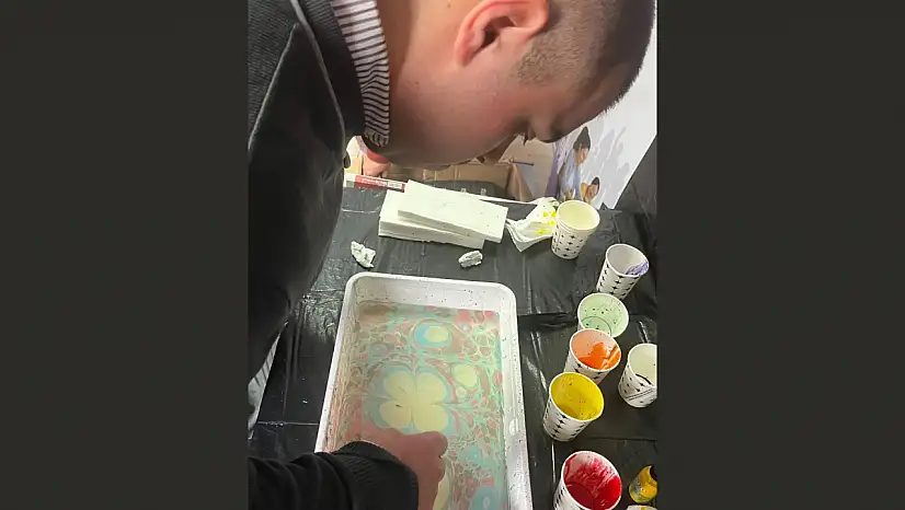 Özel Bireyler Ebru Sanatıyla Buluştu