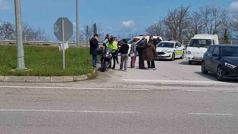 Sinop'ta Motosiklet İle Otomobil Çarpıştı: 1 Yaralı