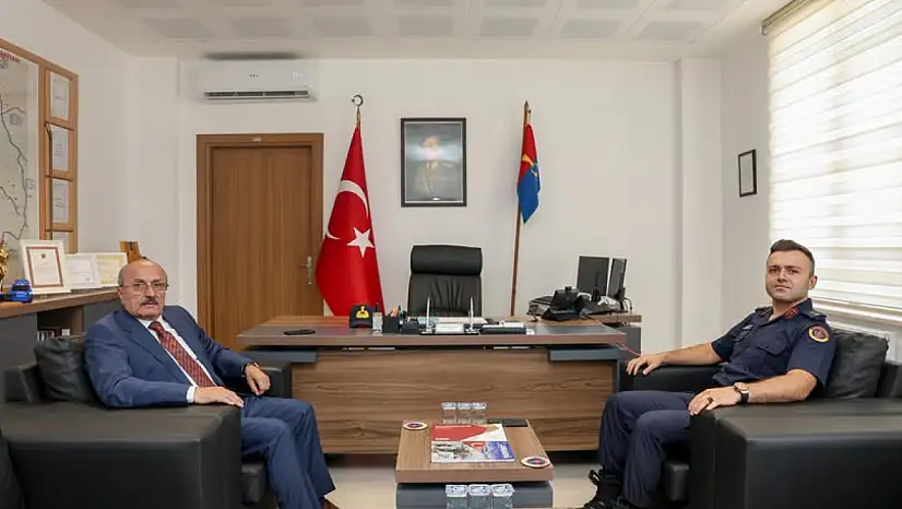 İlçe Jandarma Komutanı İbrahim Asar'a Hayırlı Olsun Ziyareti