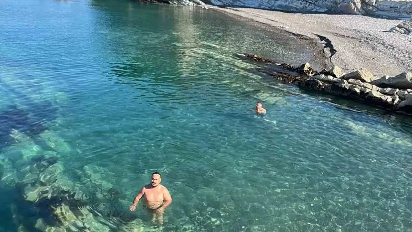 Türkiye'nin en kuzeyinde ekim ayında deniz keyfi