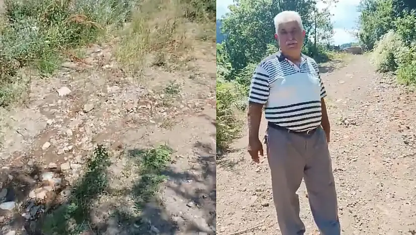 Çiçekyayla köyünden yol sitemi: 'Ne gelen var, ne giden'