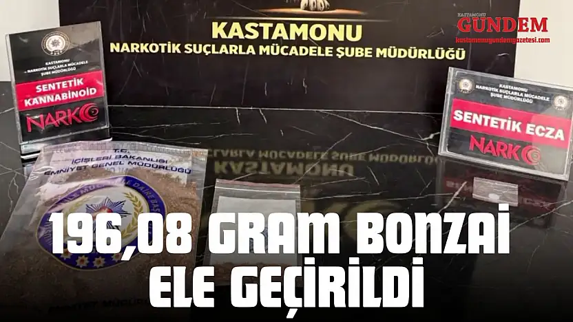 196,08 Gram Bonzai Ele Geçirildi