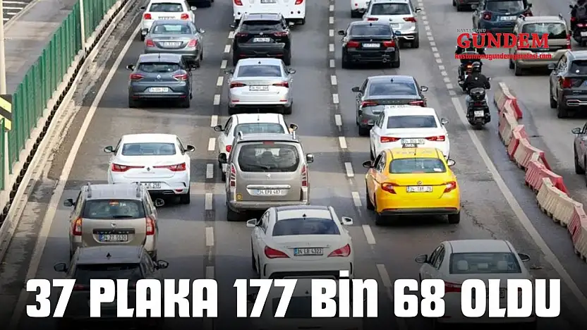 37 Plaka 177 Bin 68 Oldu