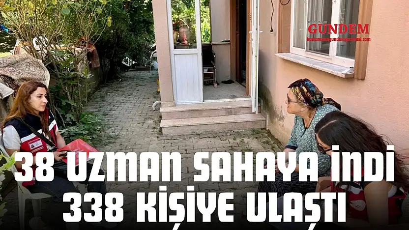 38 Uzman Sahaya İndi, 338 Kişiye Ulaştı