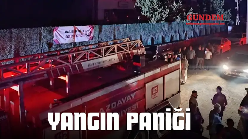 Apartmanda Yangın Paniği