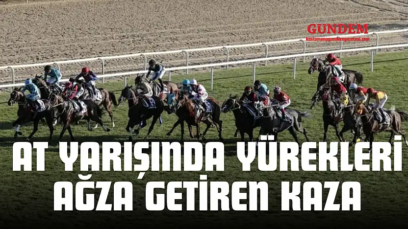 At Yarışında Yürekleri Ağza Getiren Kaza