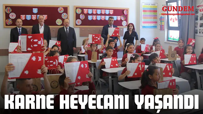 Ceritoğlu İlkokulu'nda Karne Heyecanı Yaşandı