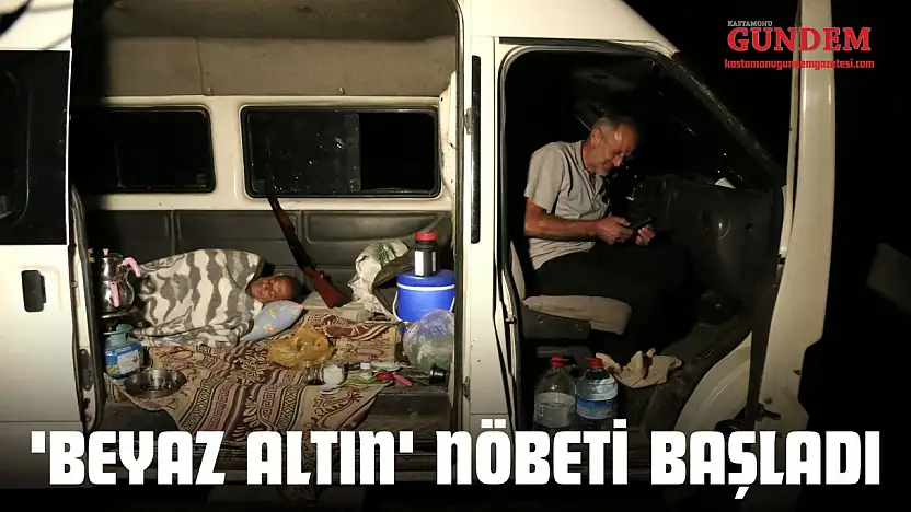 Çiftçilerin 'Beyaz Altın' Nöbeti Başladı